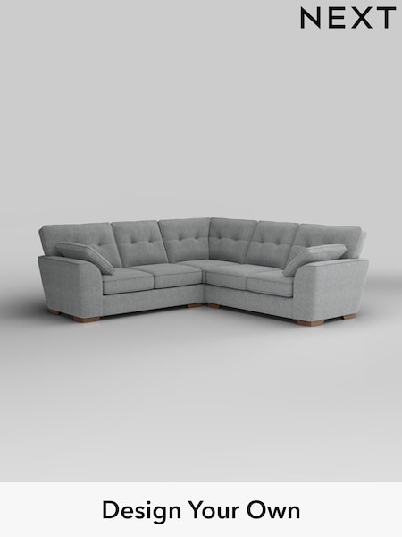 Chunky Marl/Mid Grey Stamford Buttoned Back (W42547) | £2,425