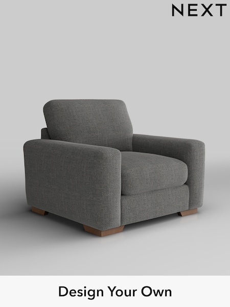 Chunky Texture/Dark Grey Houghton Deep Relaxed Sit (W42551) | £925