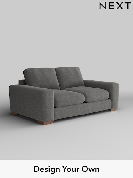 Chunky Texture/Dark Grey Houghton Deep Relaxed Sit (W42551) | £1,325