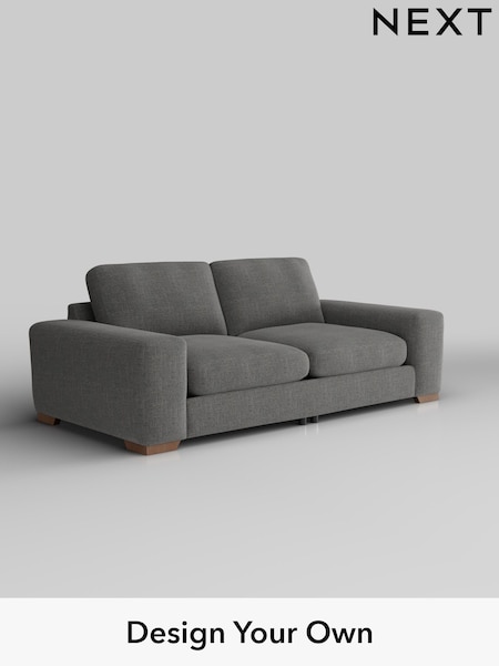 Chunky Texture/Dark Grey Houghton Deep Relaxed Sit (W42551) | £1,525