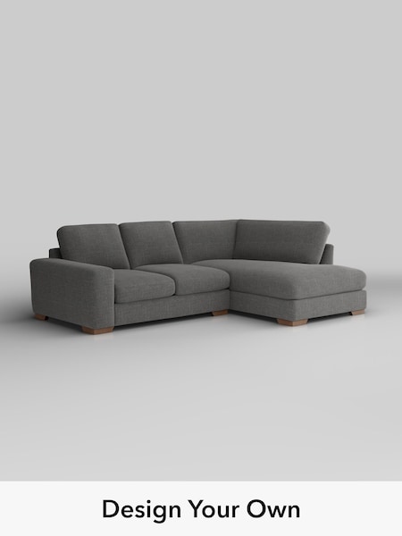 Chunky Texture/Dark Grey Houghton Deep Relaxed Sit (W42551) | £2,150