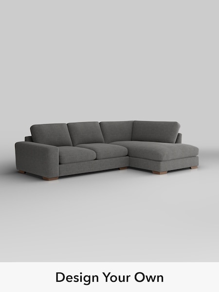 Chunky Texture/Dark Grey Houghton Deep Relaxed Sit (W42551) | £2,250