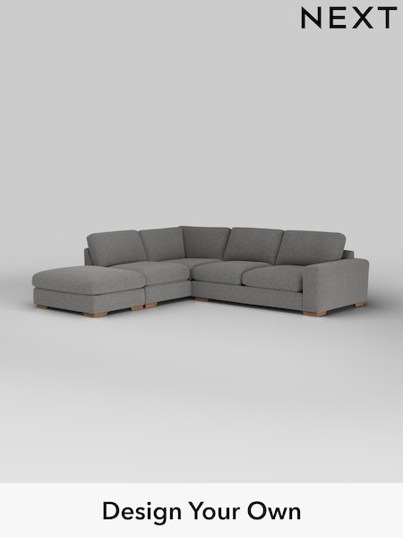 Chunky Texture/Dark Grey Houghton Deep Relaxed Sit (W42551) | £2,675