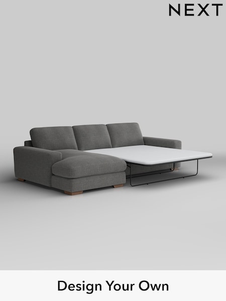 Chunky Texture/Dark Grey Houghton Deep Relaxed Sit (W42551) | £2,825