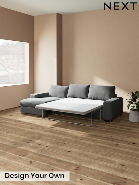 Chunky Texture/Dark Grey Houghton Deep Relaxed Sit (W42551) | £2,825