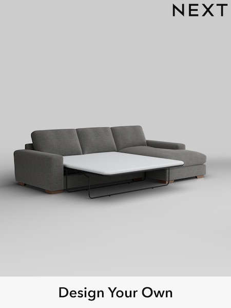 Chunky Texture/Dark Grey Houghton Deep Relaxed Sit (W42551) | £2,825