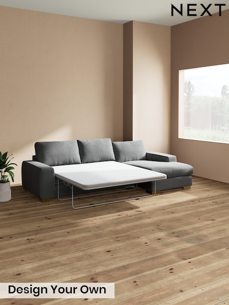 Chunky Texture/Dark Grey Houghton Deep Relaxed Sit (W42551) | £2,825