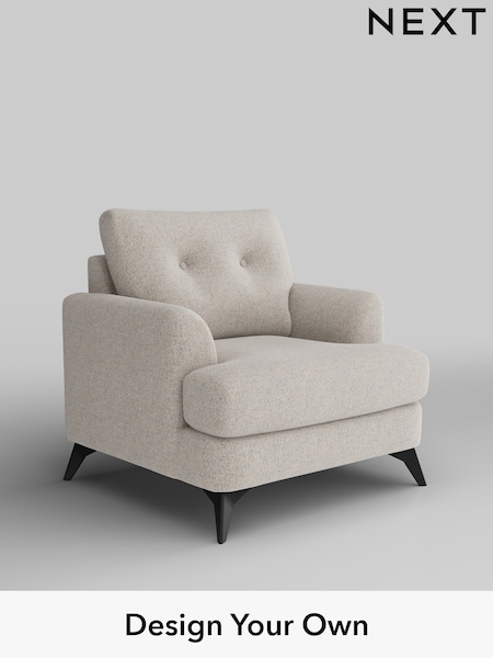 Chunky Marl/Oyster Parker Buttoned Back (W42555) | £925