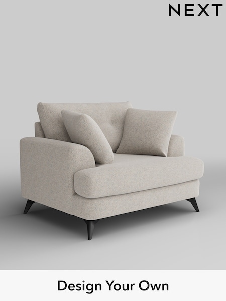Chunky Marl/Oyster Parker Buttoned Back (W42555) | £1,025