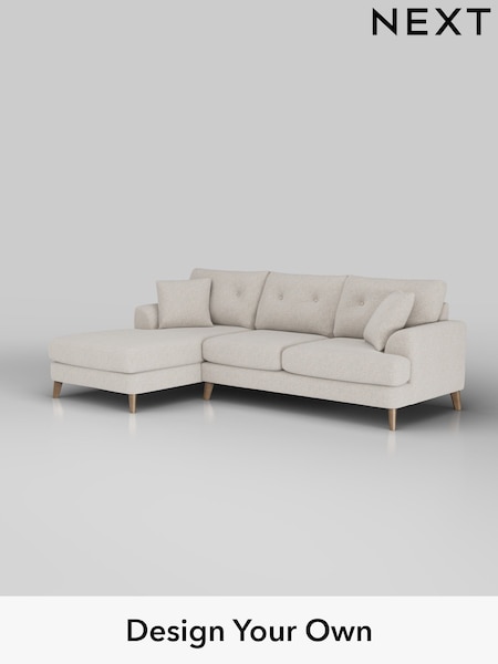 Chunky Marl/Oyster Parker Buttoned Back (W42555) | £2,199