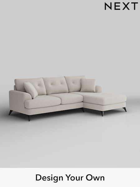 Chunky Marl/Oyster Parker Buttoned Back (W42555) | £2,199