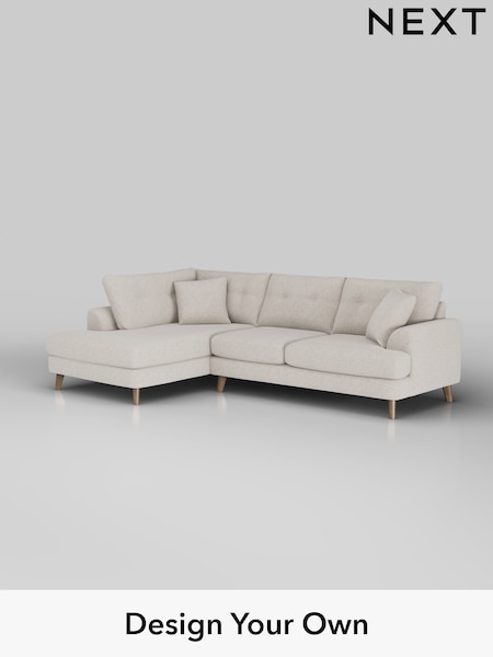 Chunky Marl/Oyster Parker Buttoned Back (W42555) | £2,325