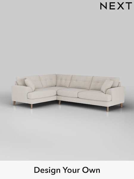 Chunky Marl/Oyster Parker Buttoned Back (W42555) | £2,475