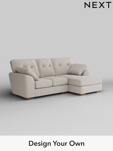 Chunky Marl/Oyster Stamford Buttoned Back (W42557) | £1,775