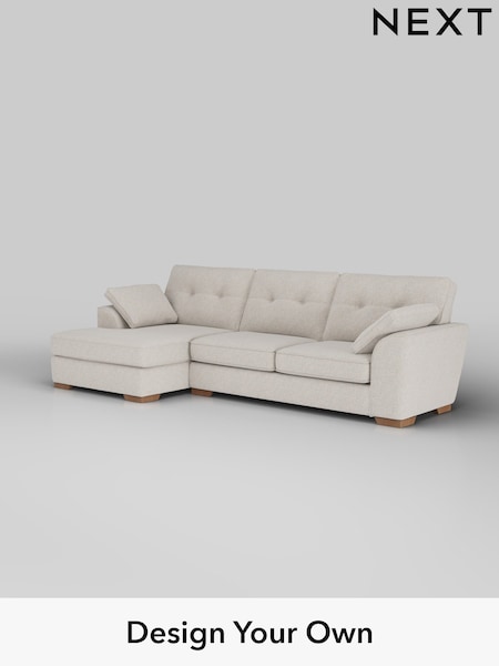 Chunky Marl/Oyster Stamford Buttoned Back (W42557) | £2,025