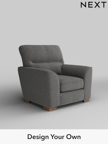 Chunky Texture/Dark Grey Stamford Highback (W42567) | £799