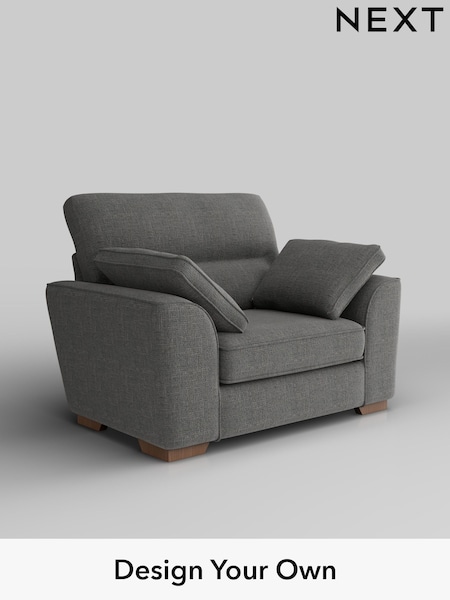 Chunky Texture/Dark Grey Stamford Highback (W42567) | £899