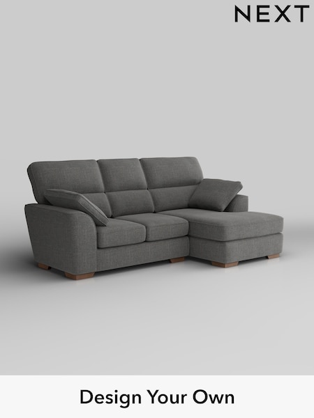 Chunky Texture/Dark Grey Stamford Highback (W42567) | £1,775