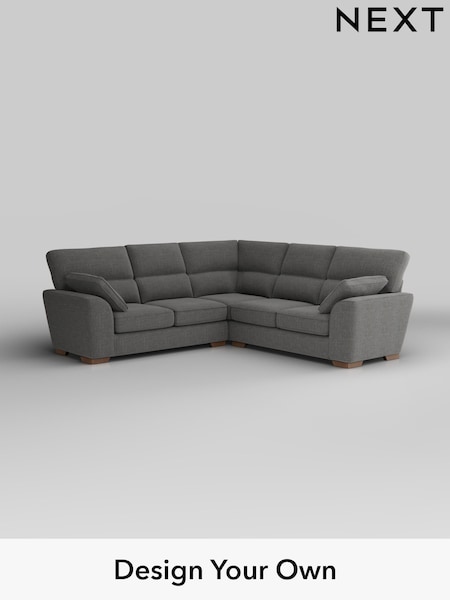 Chunky Texture/Dark Grey Stamford Highback (W42567) | £2,425