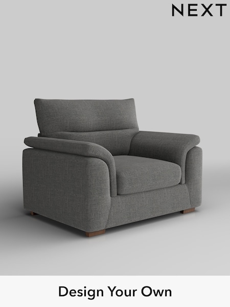 Chunky Texture/Dark Grey Hayden Highback (W42569) | £850