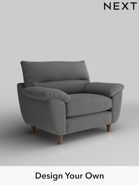 Chunky Texture/Dark Grey Elliot Highback (W42573) | £775