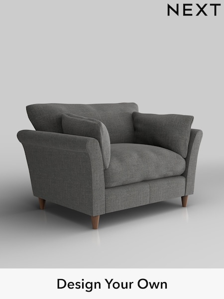 Chunky Texture/Dark Grey Hartley Relaxed Sit (W42576) | £1,025