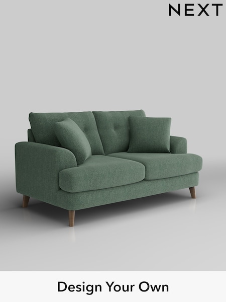 Chunky Texture/Mid Forest Green Parker Buttoned Back (W42591) | £1,325