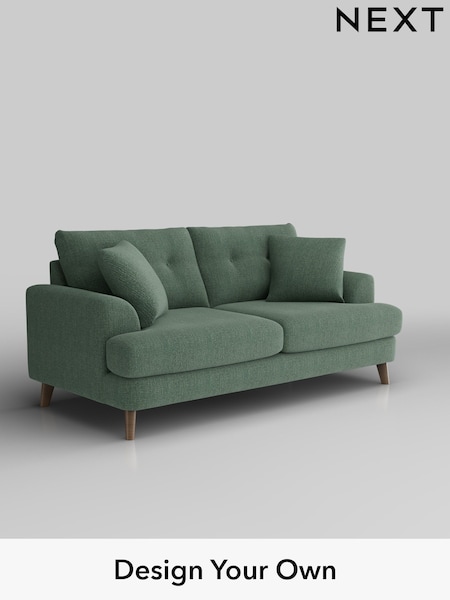 Chunky Texture/Mid Forest Green Parker Buttoned Back (W42591) | £1,425