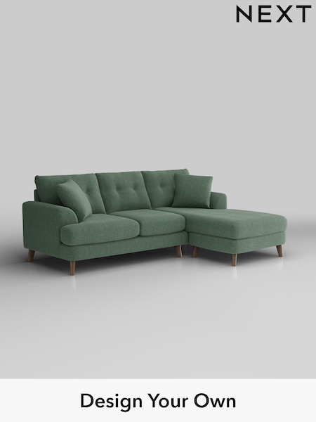 Chunky Texture/Mid Forest Green Parker Buttoned Back (W42591) | £1,850