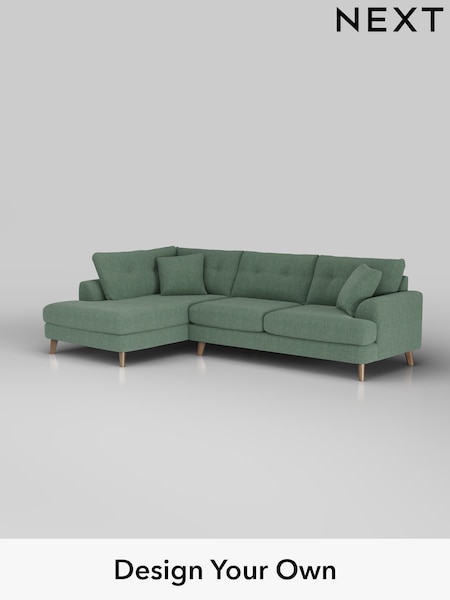 Chunky Texture/Mid Forest Green Parker Buttoned Back (W42591) | £2,425