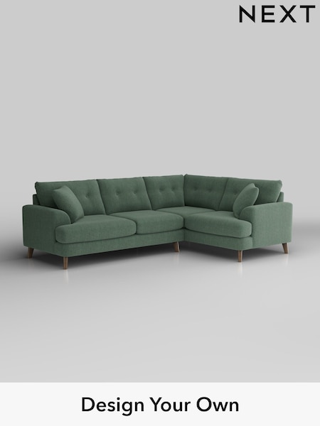 Chunky Texture/Mid Forest Green Parker Buttoned Back (W42591) | £2,375