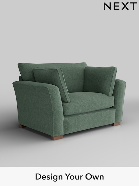 Chunky Texture/Mid Forest Green Heath Highback (W42592) | £850