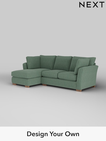 Chunky Texture/Mid Forest Green Heath Highback (W42592) | £1,899
