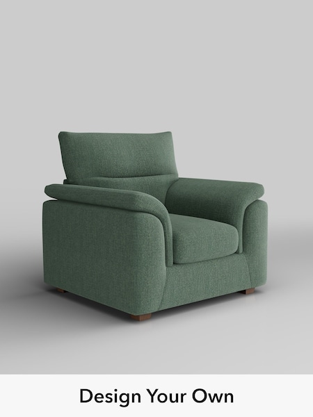 Chunky Texture/Mid Forest Green Hayden Highback (W42597) | £750