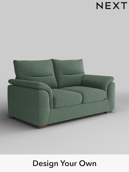 Chunky Texture/Mid Forest Green Hayden Highback (W42597) | £1,125