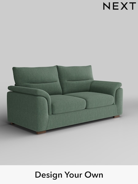 Chunky Texture/Mid Forest Green Hayden Highback (W42597) | £1,225
