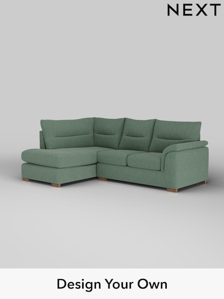 Chunky Texture/Mid Forest Green Hayden Highback (W42597) | £1,825