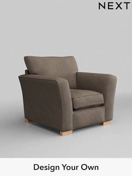 Chunky Weave/Dark Natural Heath Highback (W42622) | £750