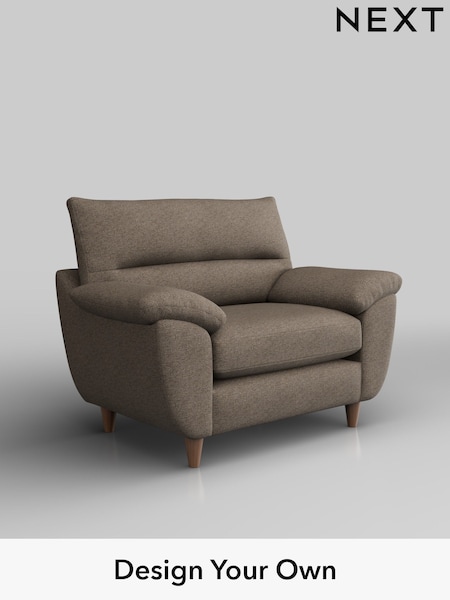 Chunky Weave/Dark Natural Elliot Highback (W42644) | £775