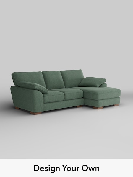 Chunky Texture/Mid Forest Green Stamford Grand Relaxed Sit (W42649) | £2,275