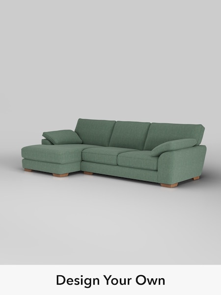 Chunky Texture/Mid Forest Green Stamford Grand Relaxed Sit (W42649) | £2,550