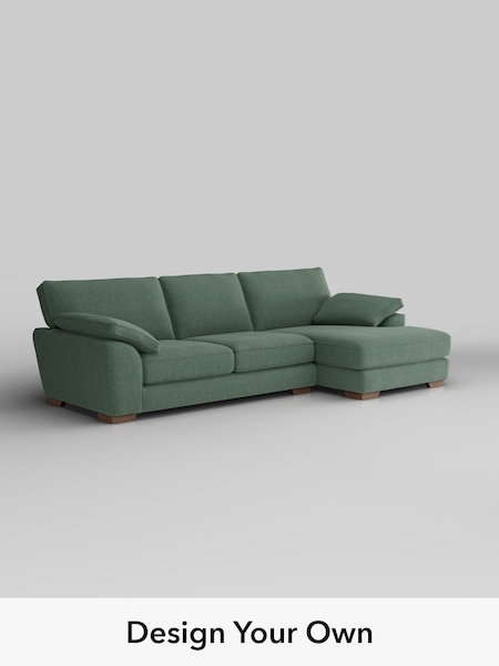 Chunky Texture/Mid Forest Green Stamford Grand Relaxed Sit (W42649) | £2,550