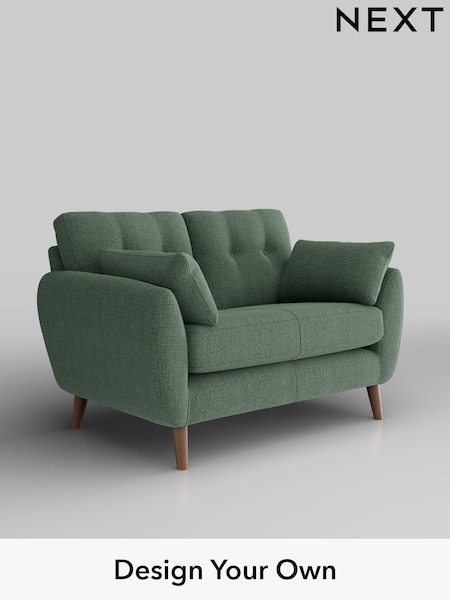 Chunky Texture/Mid Forest Green Wilson Buttoned Back (W42651) | £850