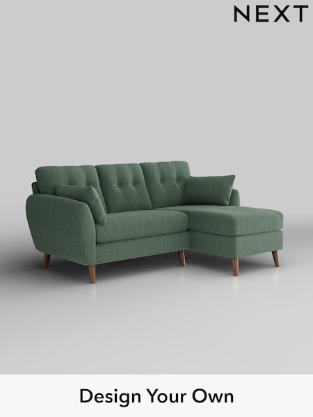 Chunky Texture/Mid Forest Green Wilson Buttoned Back (W42651) | £1,575