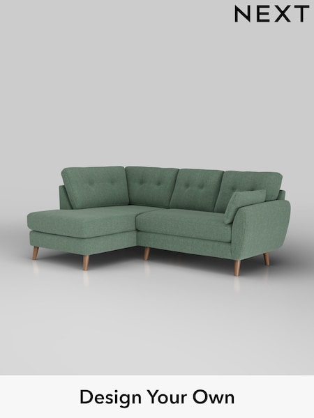 Chunky Texture/Mid Forest Green Wilson Buttoned Back (W42651) | £1,675