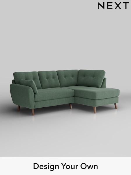 Chunky Texture/Mid Forest Green Wilson Buttoned Back (W42651) | £1,675