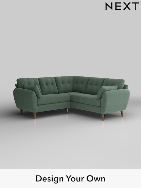 Chunky Texture/Mid Forest Green Wilson Buttoned Back (W42651) | £1,650