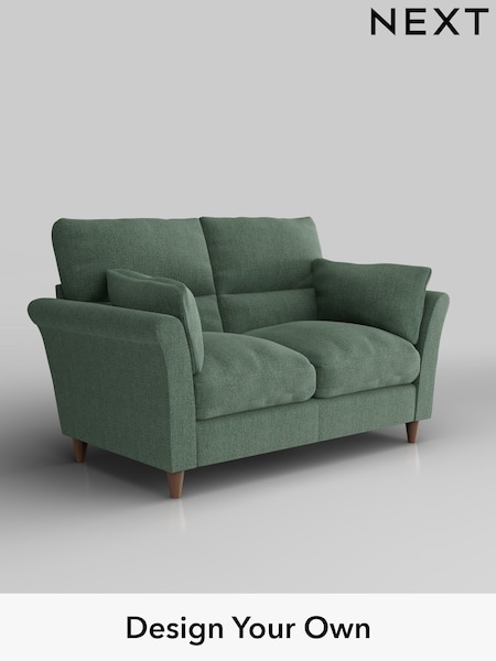 Chunky Texture/Mid Forest Green Hartley Highback Relaxed Sit (W42653) | £1,125