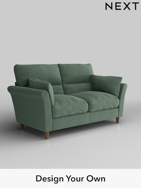 Chunky Texture/Mid Forest Green Hartley Highback Relaxed Sit (W42653) | £1,225