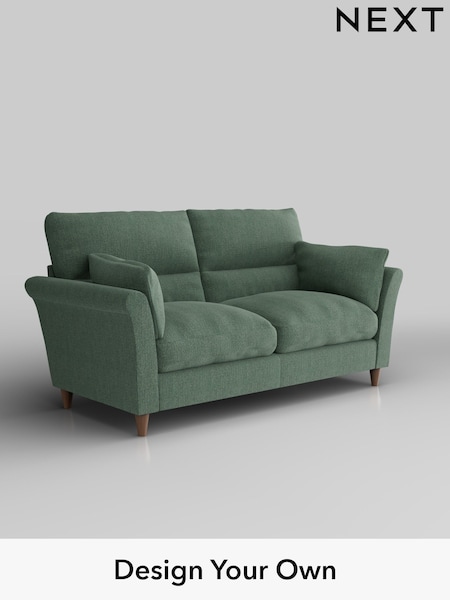 Chunky Texture/Mid Forest Green Hartley Highback Relaxed Sit (W42653) | £1,325